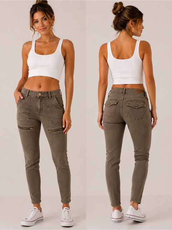 Joie Pants - Joie Olive Green Jeans